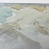 Gardey Germaine, Marine Gouache Rocky Coast circa 1970