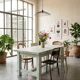Distressed farmhouse table