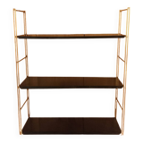 Black metal string shelf, 50s-60s