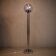 Vintage Italian Space Age floor lamp chrome and glass (70s)
