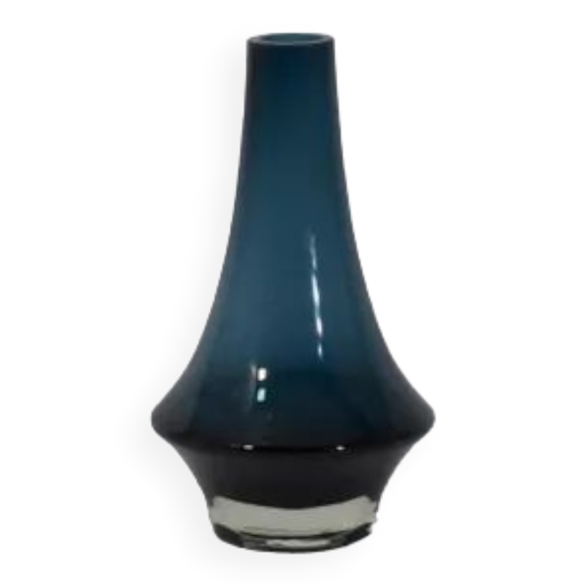 Vintage Blue Vase Erkkitapio Siiroinen Riihimäen Lasi