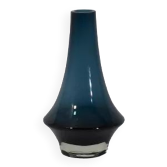 Vintage Blue Vase Erkkitapio Siiroinen Riihimäen Lasi