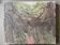 Tableau vintage années 70 paysage jardin