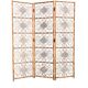 Vintage 1960s curved rattan screen