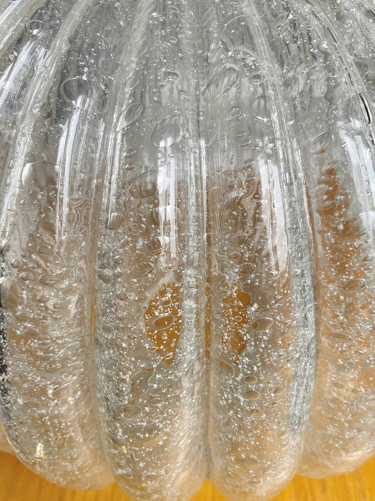 Vintage German DORIA Suspension in Cracked Glass 1960s