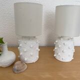 Paire de lampes vintage repeints