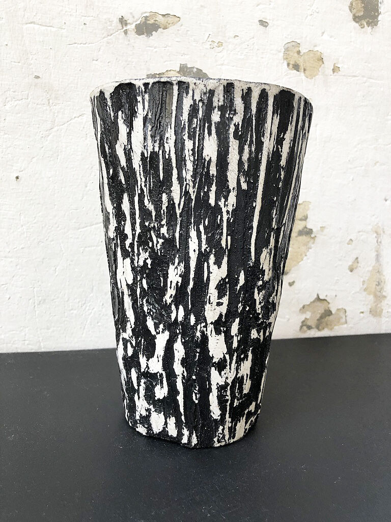 Vintage black vase