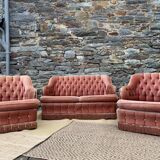 Living room 3 pieces velvet toad