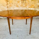 Extendable dining table with butterfly extensions in rosewood circa 60's