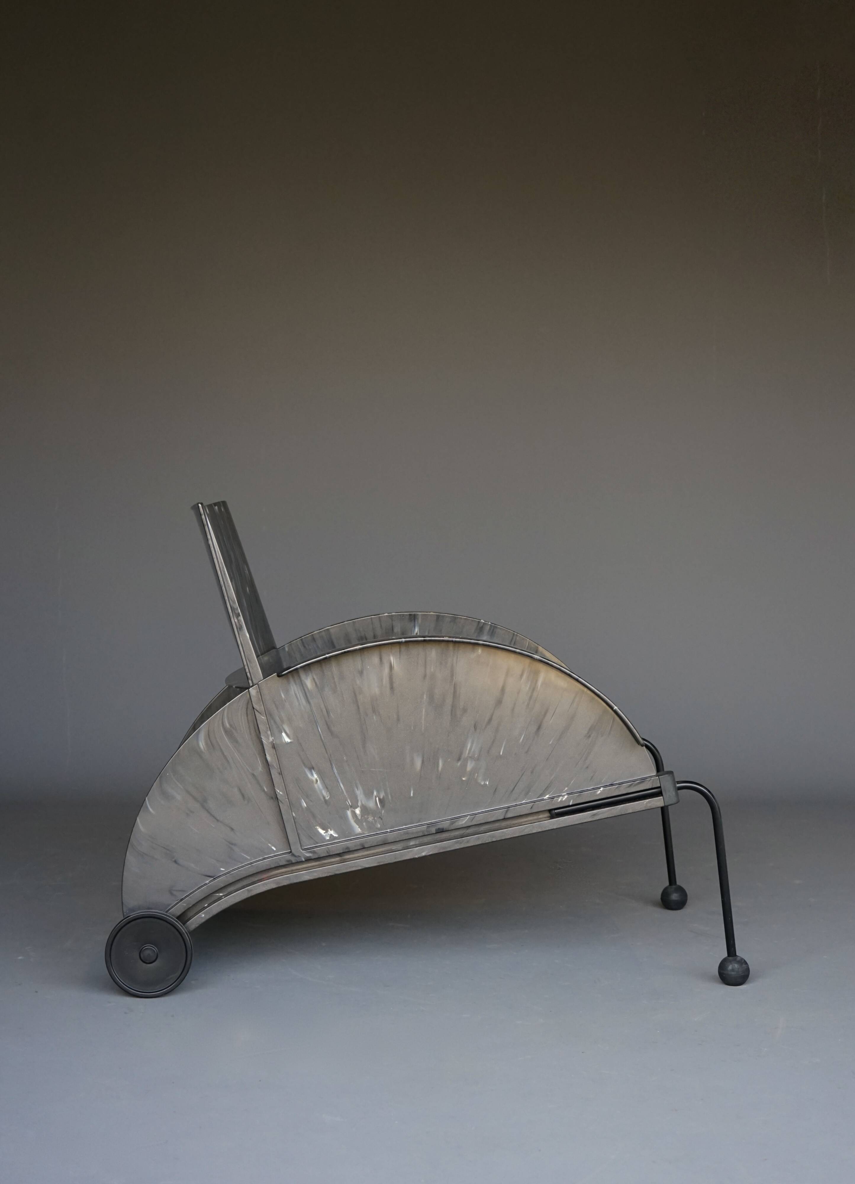 Lounge Chair model 4814 by Anna Castelli Ferrieri for Kartell, 1980s