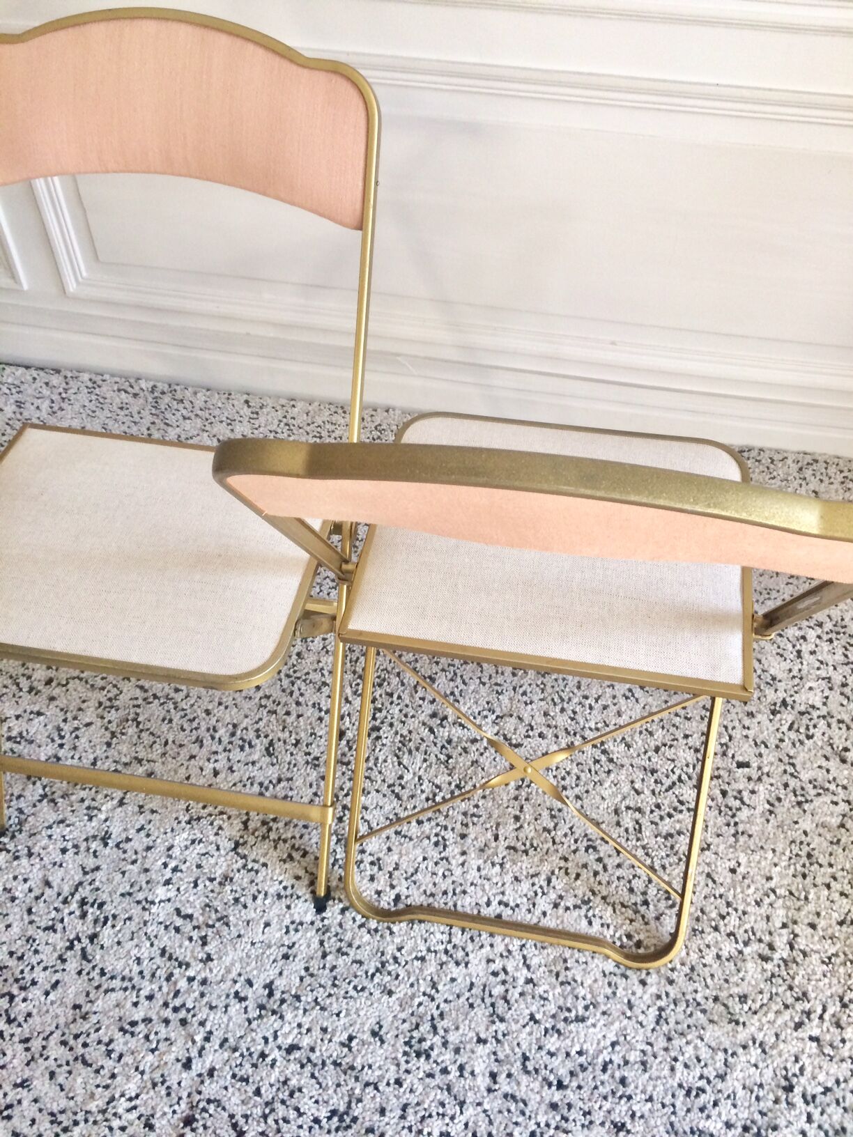 Chairs folding vintage restored