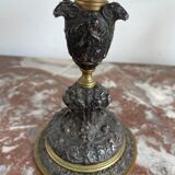 Antique, Standing cup, bronze, Napoleon III period, scene in the taste of antiquity, nineteenth, France