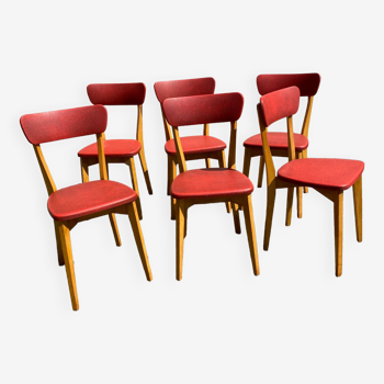 Set of 6 vintage bistro chairs