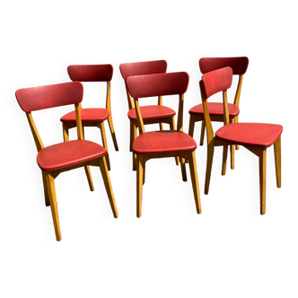 Set of 6 vintage bistro chairs
