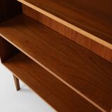 French vintage teak bookcase with 2 shelves from the 1960s