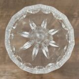 Crystal soliflore vase on stand
