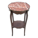 Table with a marble top, France, around 1880.