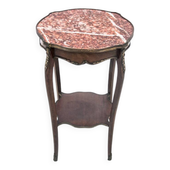 Table à plateau en marbre, France, vers 1880.