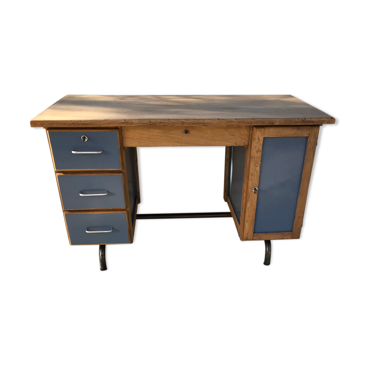 Oak administrative desk 1950