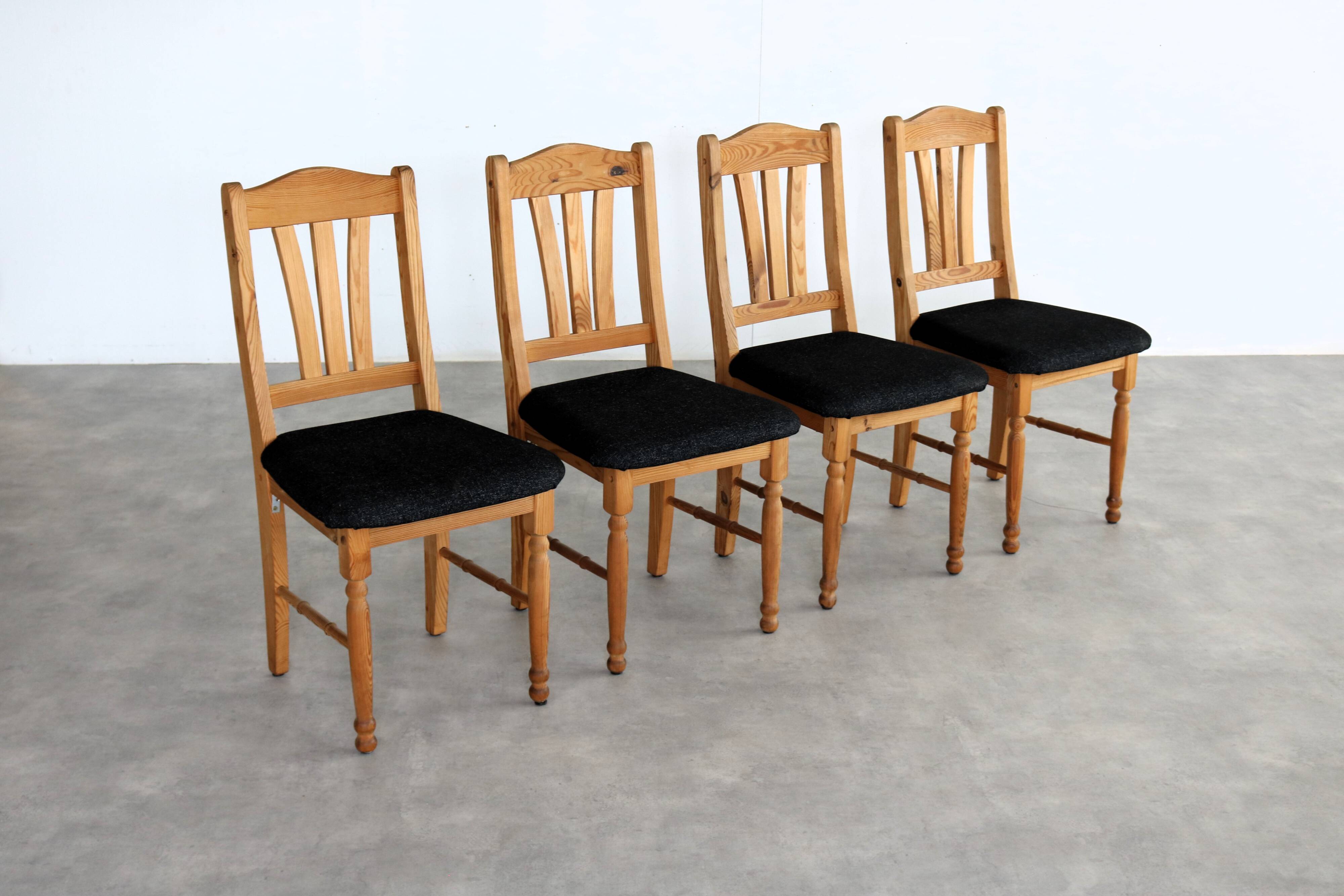 vintage dining room chairs | chairs | pine | 70's