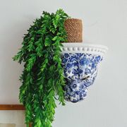 Étagère murale Panther en céramique bleu Delft