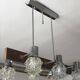 Vintage brown glass ceiling light in Kalmar style, 1960s, large diameter 75 cm.