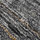 tapis Marocain berbere  Mrirt noir et orange fait main en laine