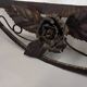 Art deco wrought iron wall mirror