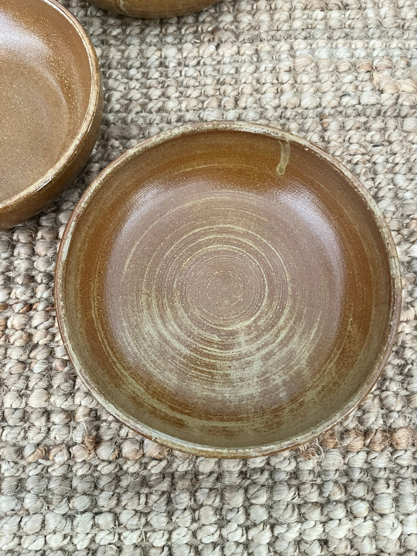 5 deep plates in stoneware