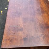 Beautiful 1940s beechwood desk with drop-leaf front