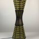 Lampadaire en bambou et tissu