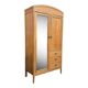 Parisian hotel wardrobe in solid raw oak, 1920.
