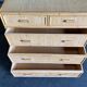 Chest of drawers in braided rattan with 5 drawers