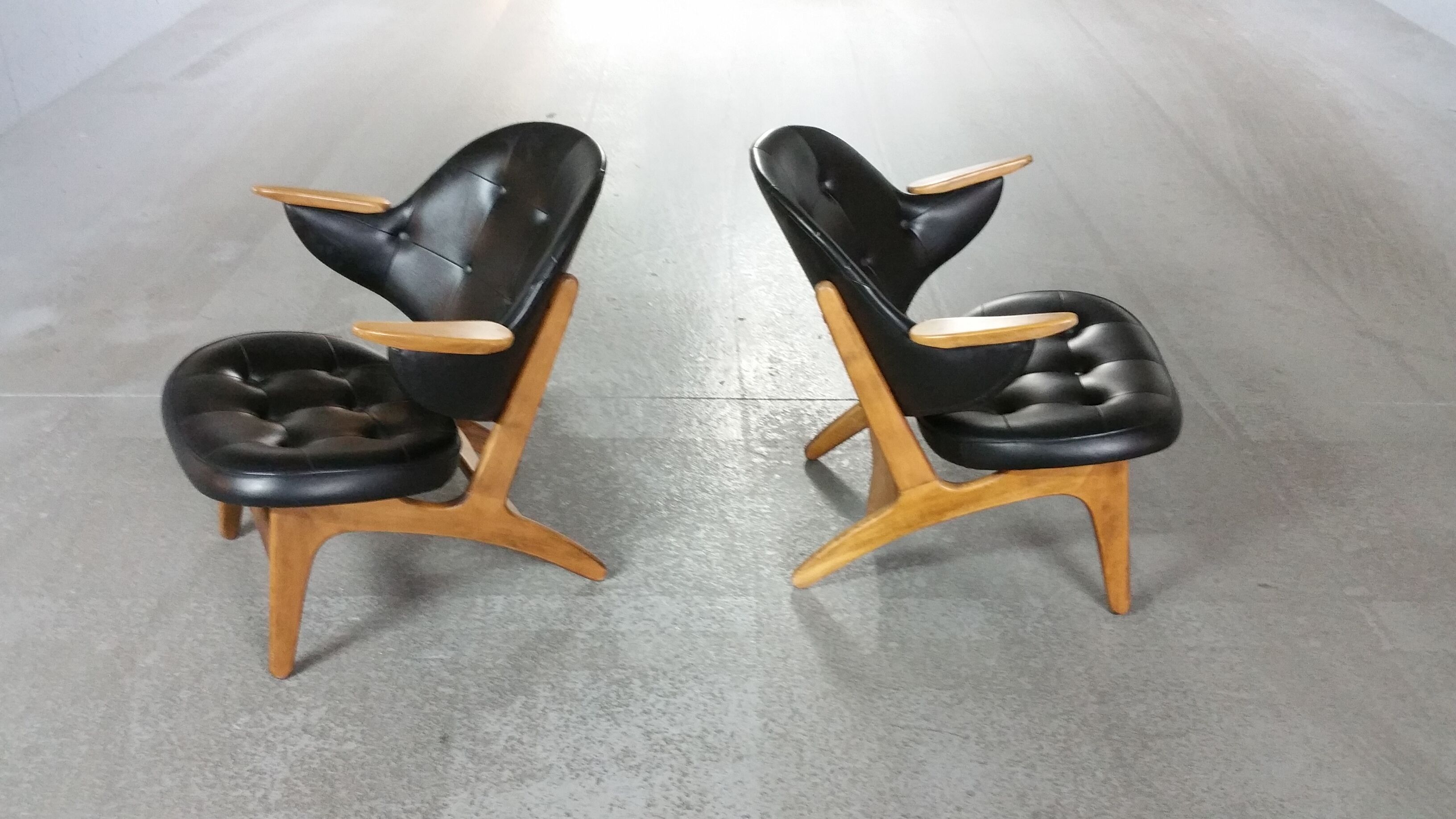 Chair cocktail Danish of Carl Edward Matthes Scandinavian vintage 50-60 years