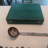 Silverware in silver metal