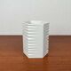 Vintage German white porcelain vase, 1980s.