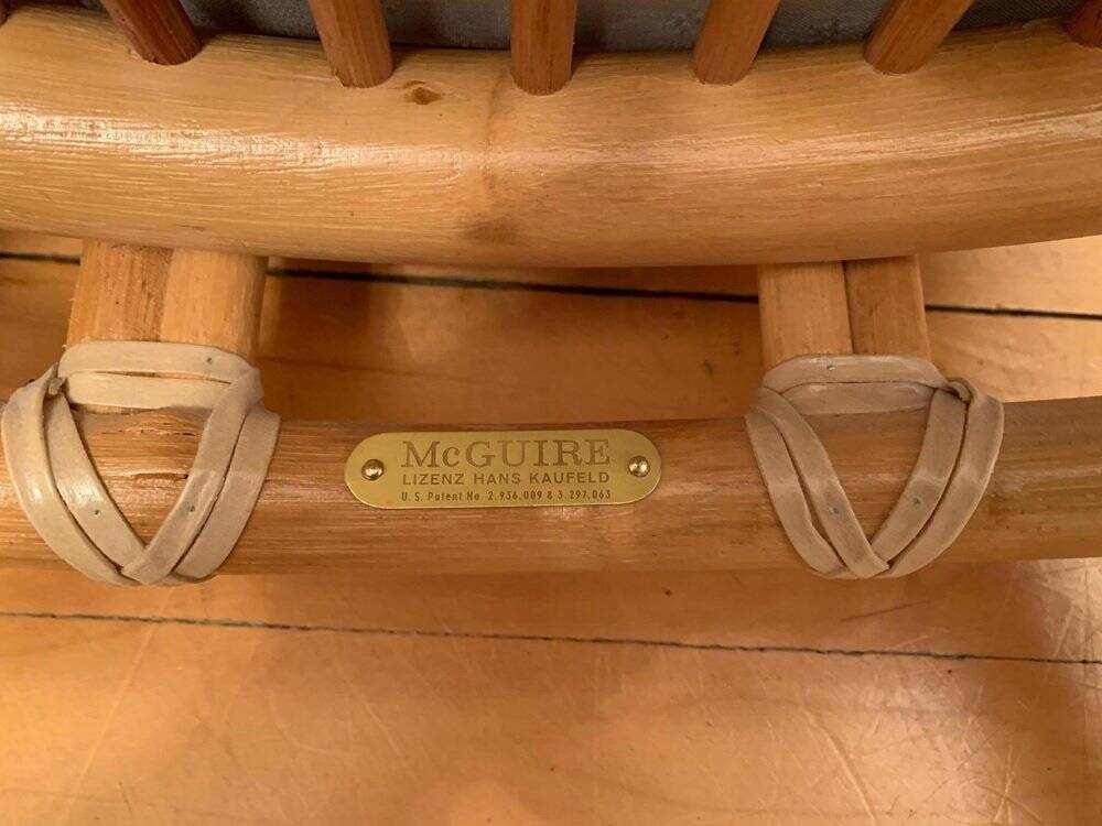 American armchair from McGuire, 1970s