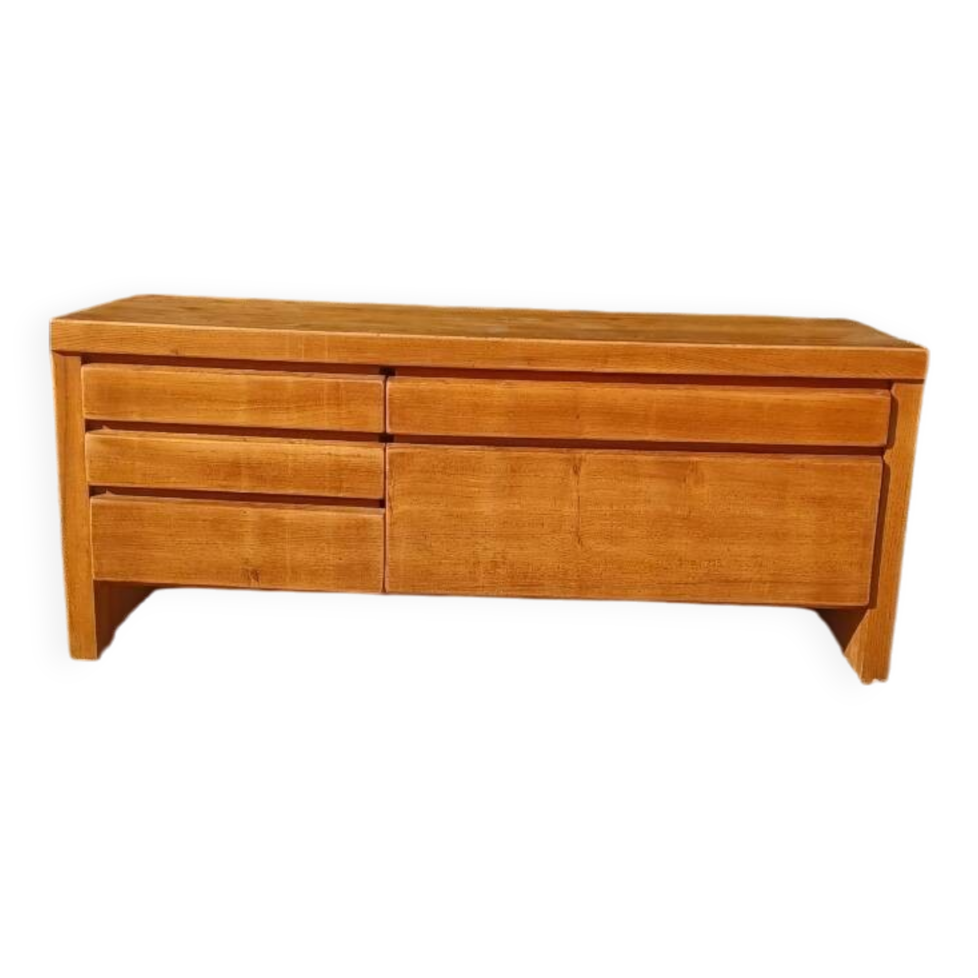 vintage Pierre CHAPO elm sideboard 1950