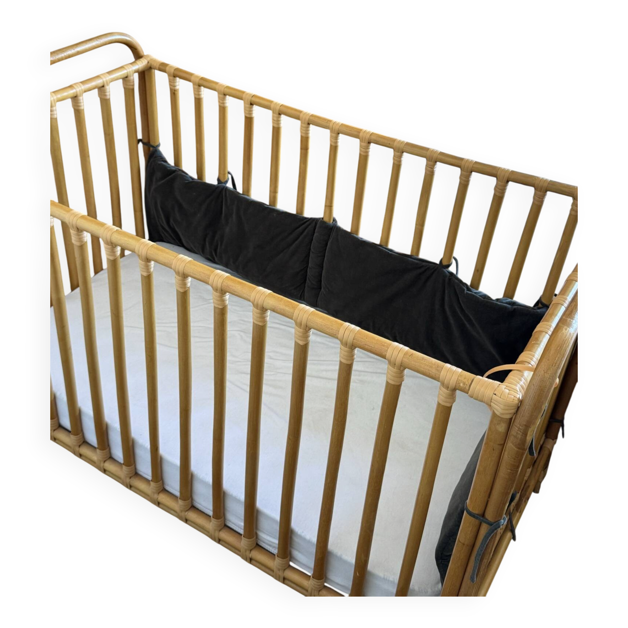 Lit enfant Bonton rotin