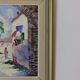 Original 1950s Swedish modernist oil painting on canvas "Street View" by CHARLES SCHÖLANDER.
