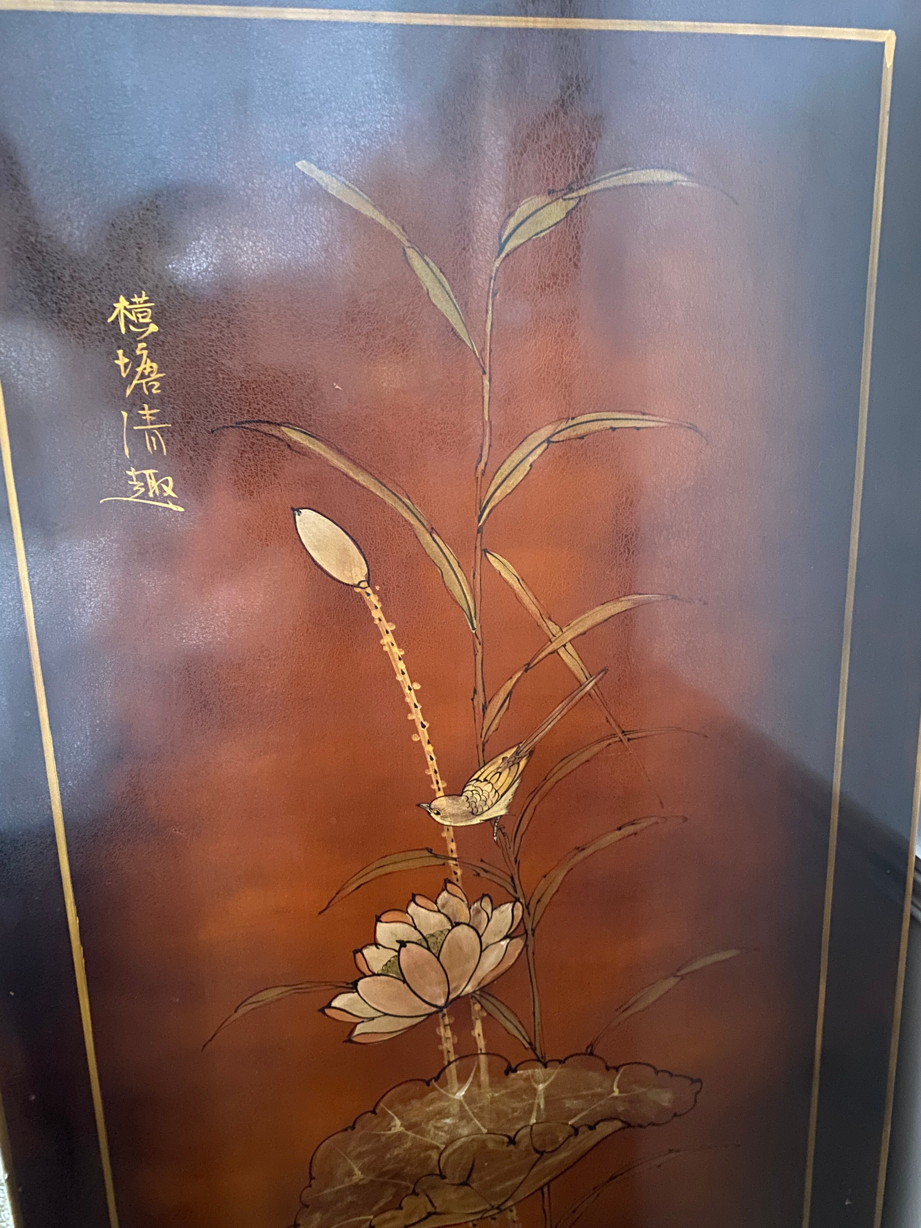 Asian Chinese lacquered sideboard furniture