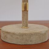 Suede table lamp, 1950s