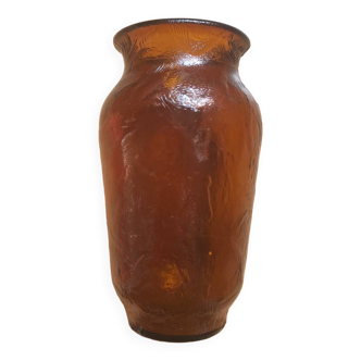 Retro vintage Henkel orange vase