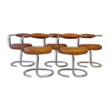 Set of 5 Cobra chairs by Giotto Stoppino