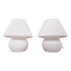 Pair of Murano glass mushroom lamps, 1970s-80s