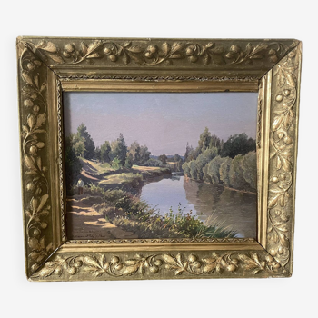 Landscape signed 20th century French school