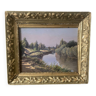 Landscape signed 20th century French school