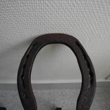 Chenets anciens fers cheval vintage