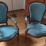 Pair of Voltaire armchairs in Napoleon III style