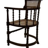 Antique Barley Twist, Rattan Seated Captains Chair easy chair Classic